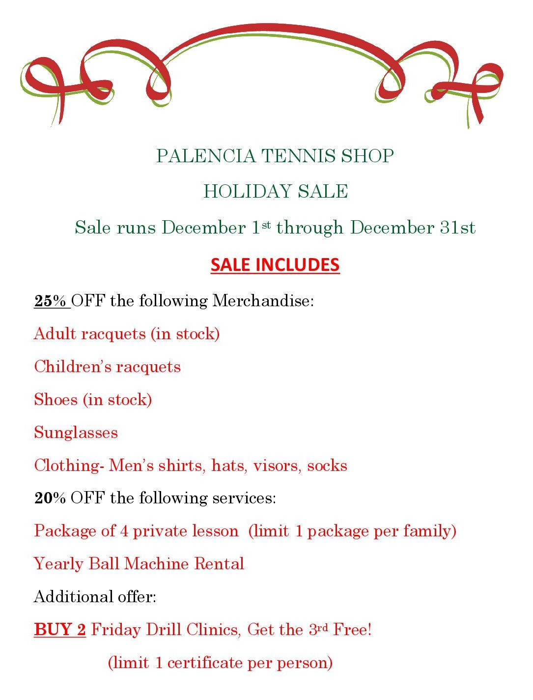 Holiday Sale 2025