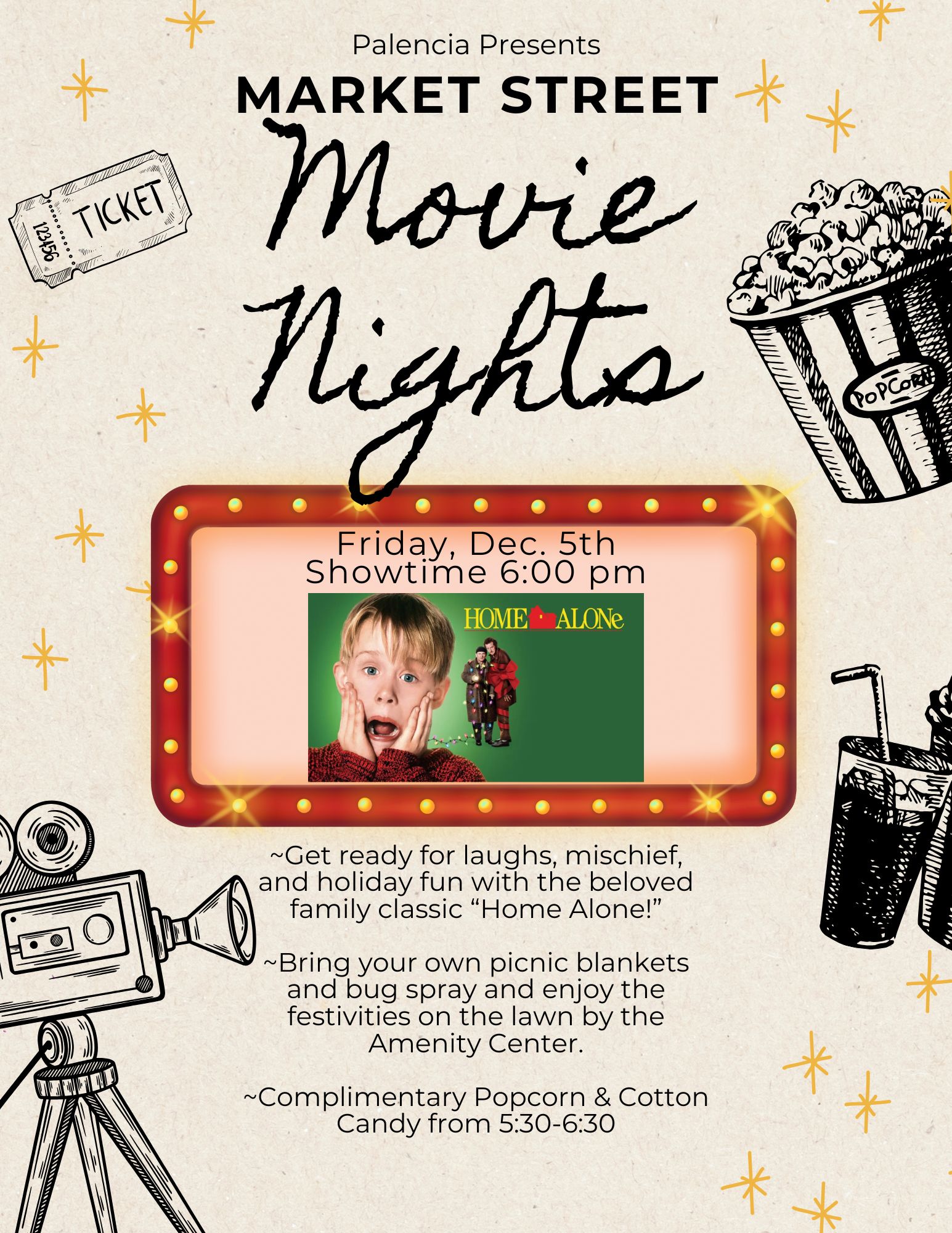 Movie Night & The Saucey Pig Food Truck - Palencia Online